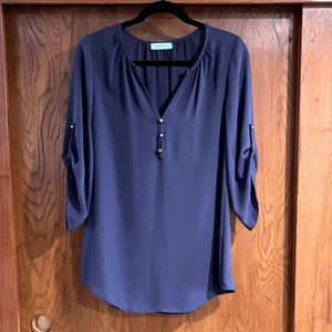 Navy Sugarmint Blouse
